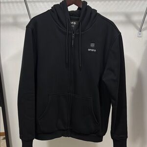 Men's Ororo Black Hoodie heated Sweater